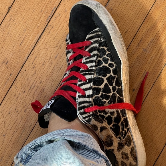Golden Goose Leopard Print Sneakers - Picture 4 of 9